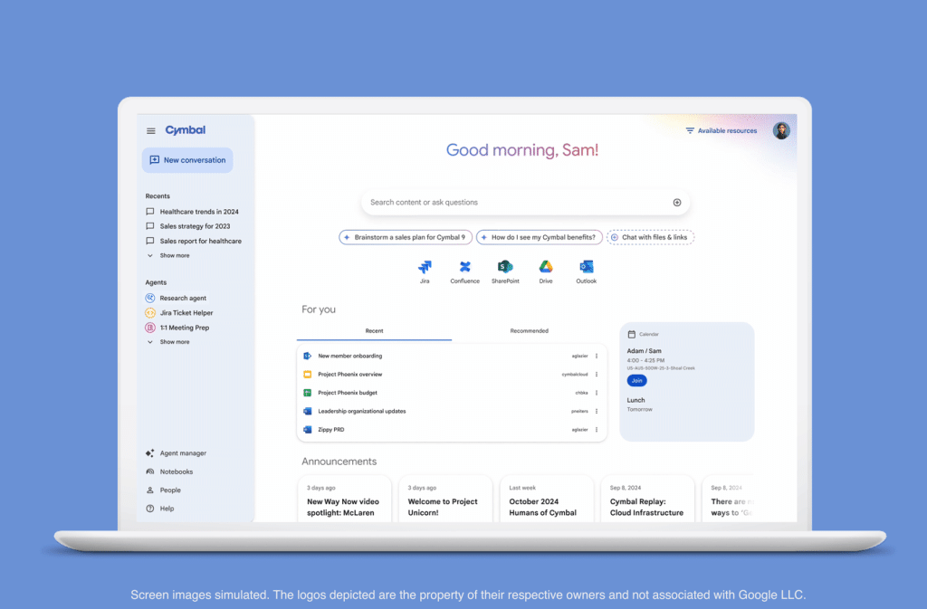Demo of Google Agentspace