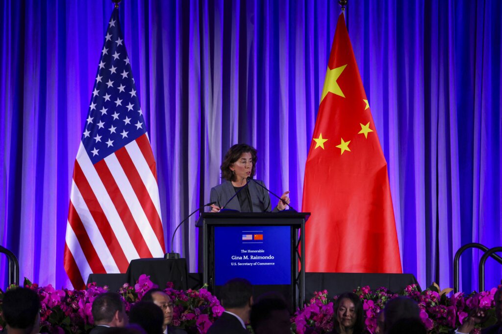 The US wants players like Amazon and Microsoft to vet foreign AI developers on cloud platforms, escalating tech tensions with China. (Photo by CARLOS BARRIA/POOL/AFP).