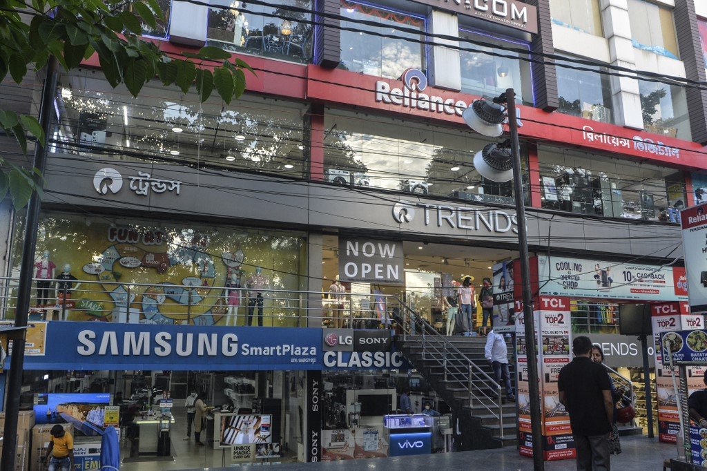 The landscape of shopping in India has changed, and while retail is not dead, retailers need to keep up with trends. (Photo by Diptendu DUTTA / AFP)