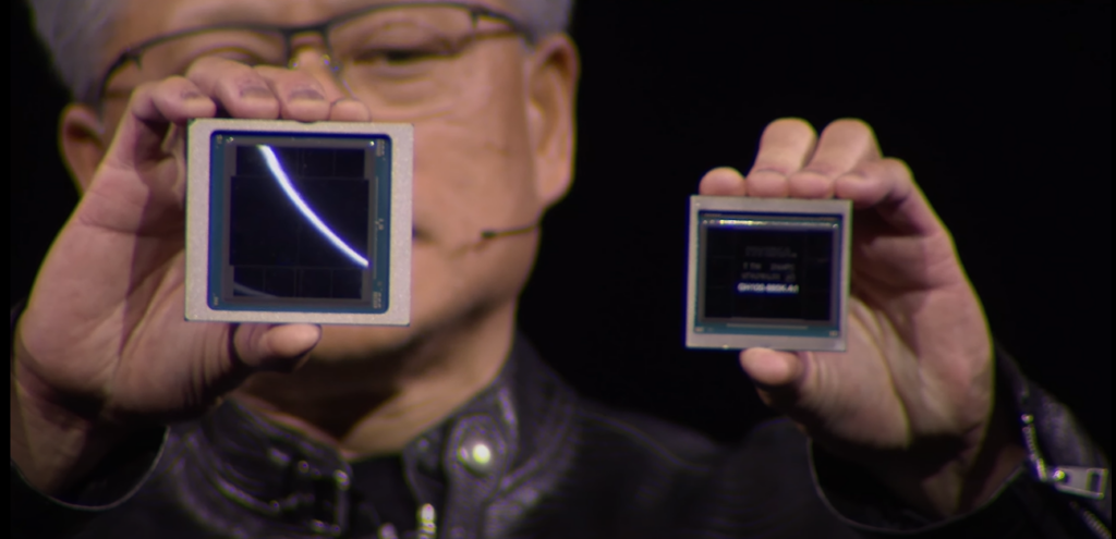 NVIDIA CEO Jensen Huang presents his GTC keynote