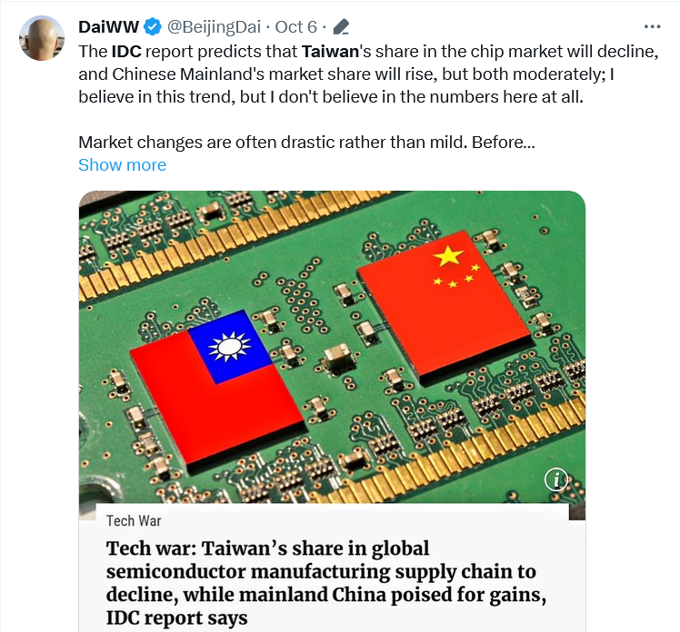 Twiwan China and the semiconductor war.